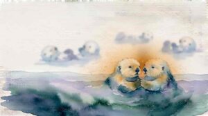 少数の相手とだけ深く結びつくラッコ